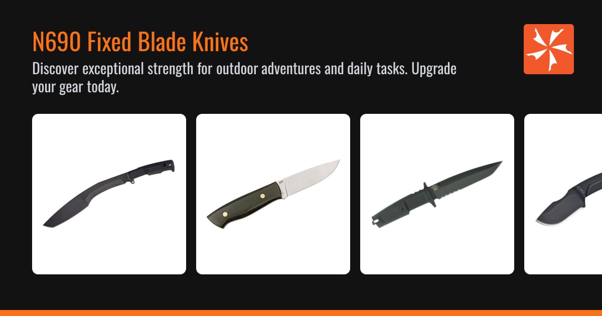 N690 N690 Fixed Blade Knives | Free Shipping Orders over $95