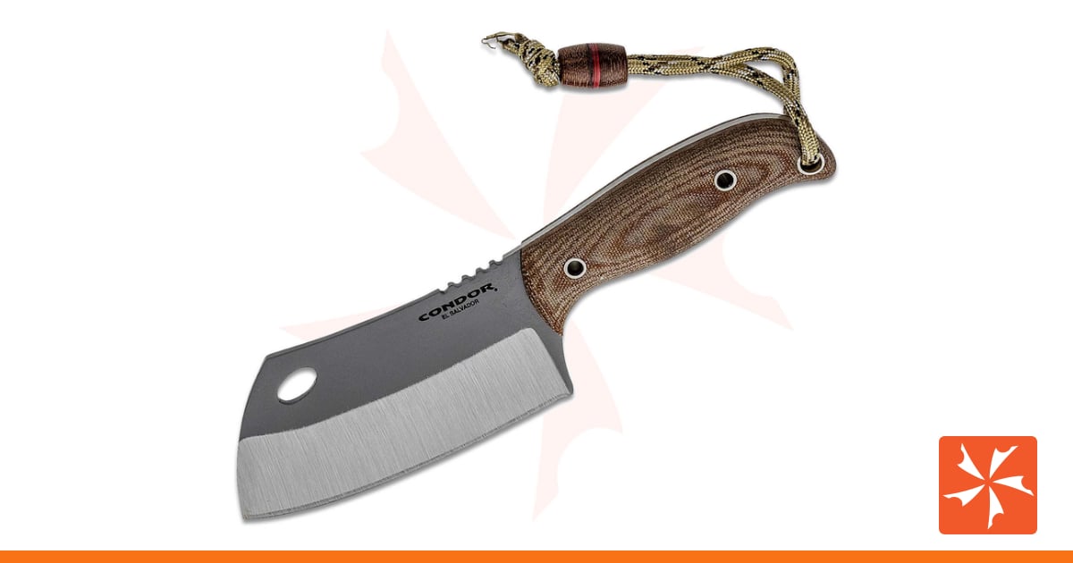 Condor Tool & Knife CTK2011-4HC Primal Cleaver Fixed Blade Knife 4.09 ...