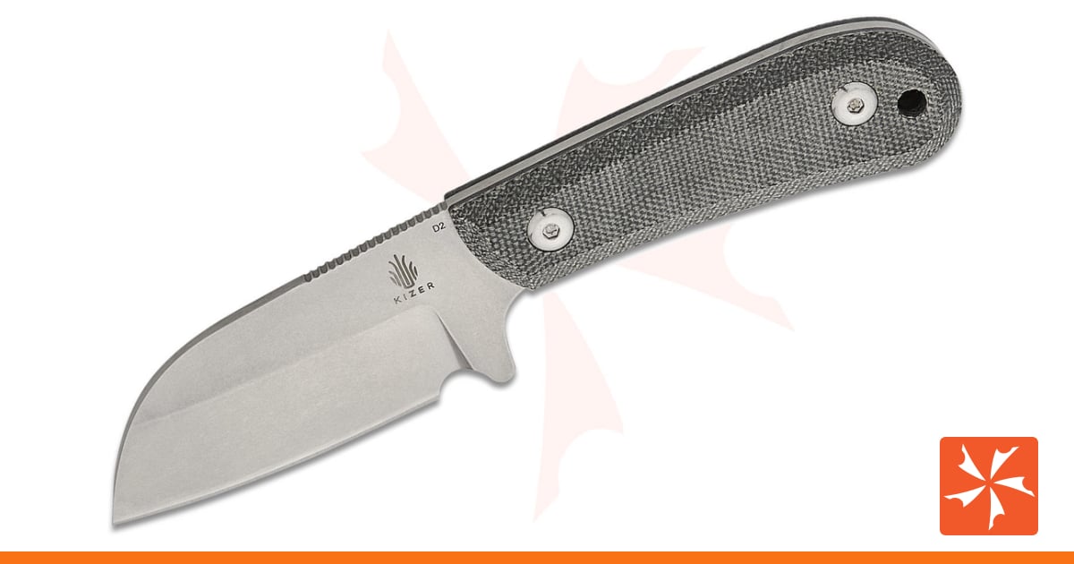 Kizer Cutlery 1062A1 Tyler Barnes Deckhand Fixed Blade Knife 2.95
