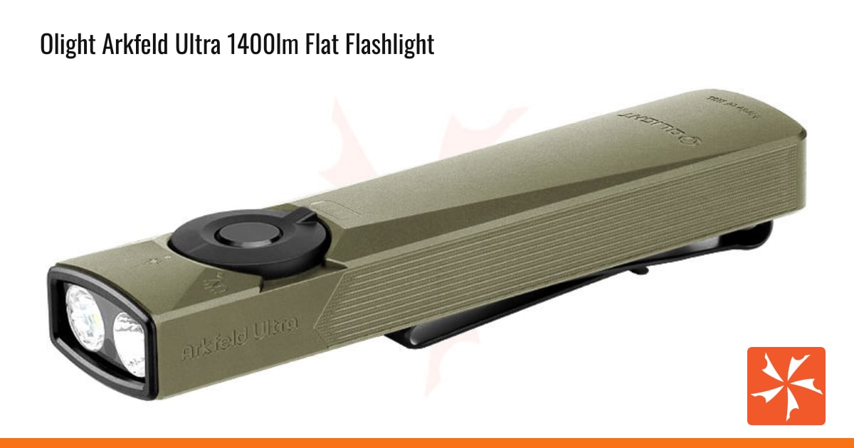 olight arkfeld flat flashlight (Neutral White, Black) 300lm white light 64" Olight Arkfeld Pro Flat
