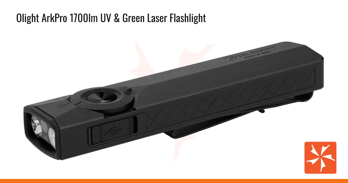 olight flashlight and laser Arkfeld Flat (Neutral White, Black) mineral identification Olight Arkfeld Dual Light with