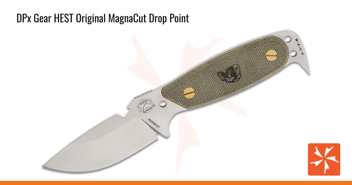 Drop Point Knfe DPx Gear HEST Original Fixed Blade Knife 3.13