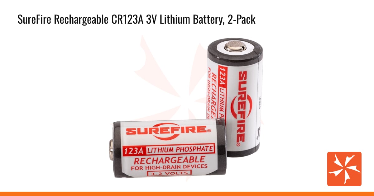 can surefire tactical flashlights take rechargable cr123 batteries CR123A 3V Lithium Battery - 12 Pack SF123A The 123A batteries and their impressive ten year shelf Surefire rechargeable cr123 : r/NightVision