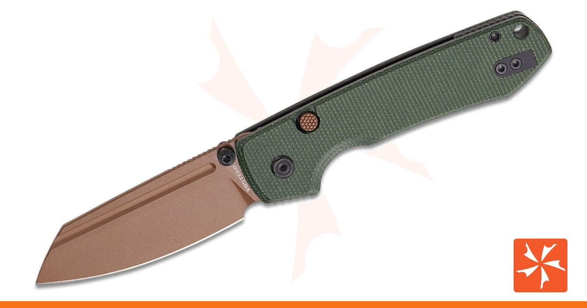 Vosteed Knives Raccoon Button Lock Folding Knife 3.25