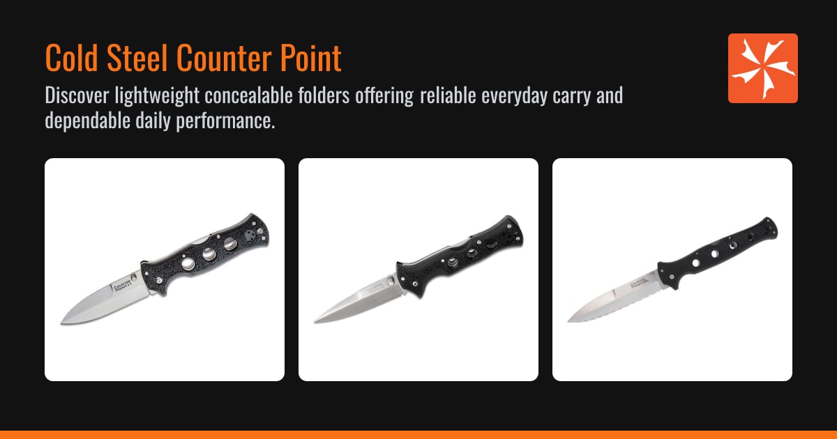 Cold Steel Counter Point Folding Knives - Cold Steel Knives