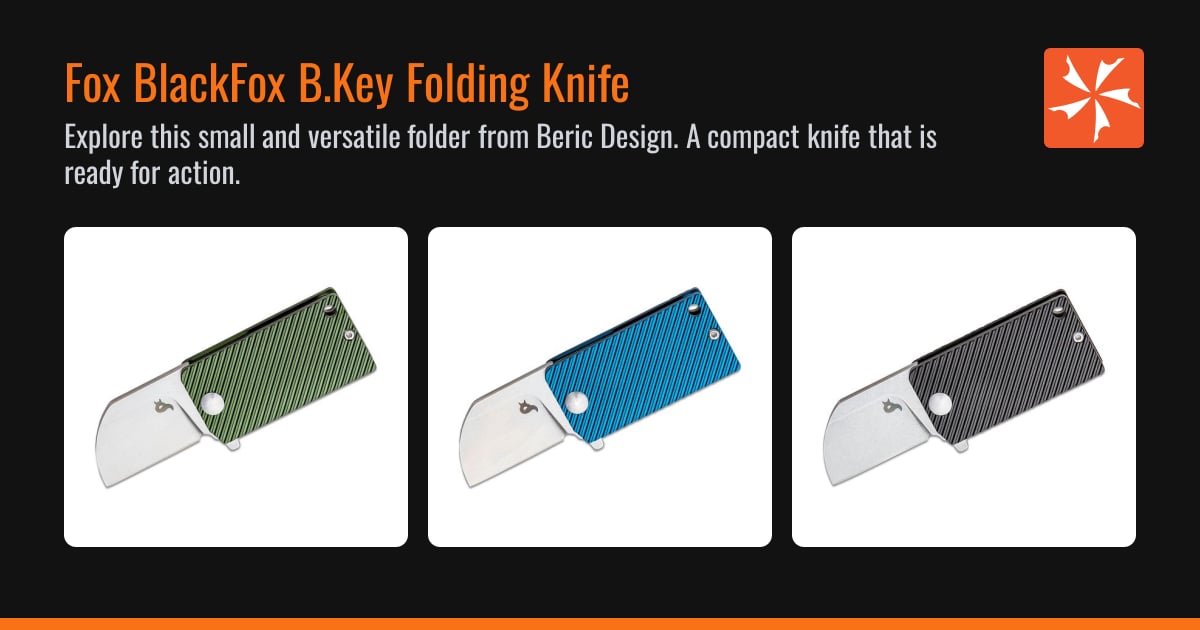 Fox BlackFox B.Key Folding Knife - Fox Knives - Knife Center