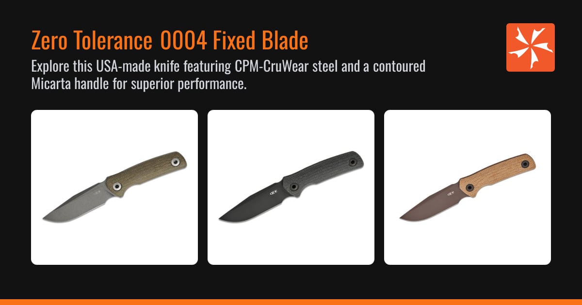 Zero Tolerance 0004 Fixed Blade - Zero Tolerance Knives - Knife Center