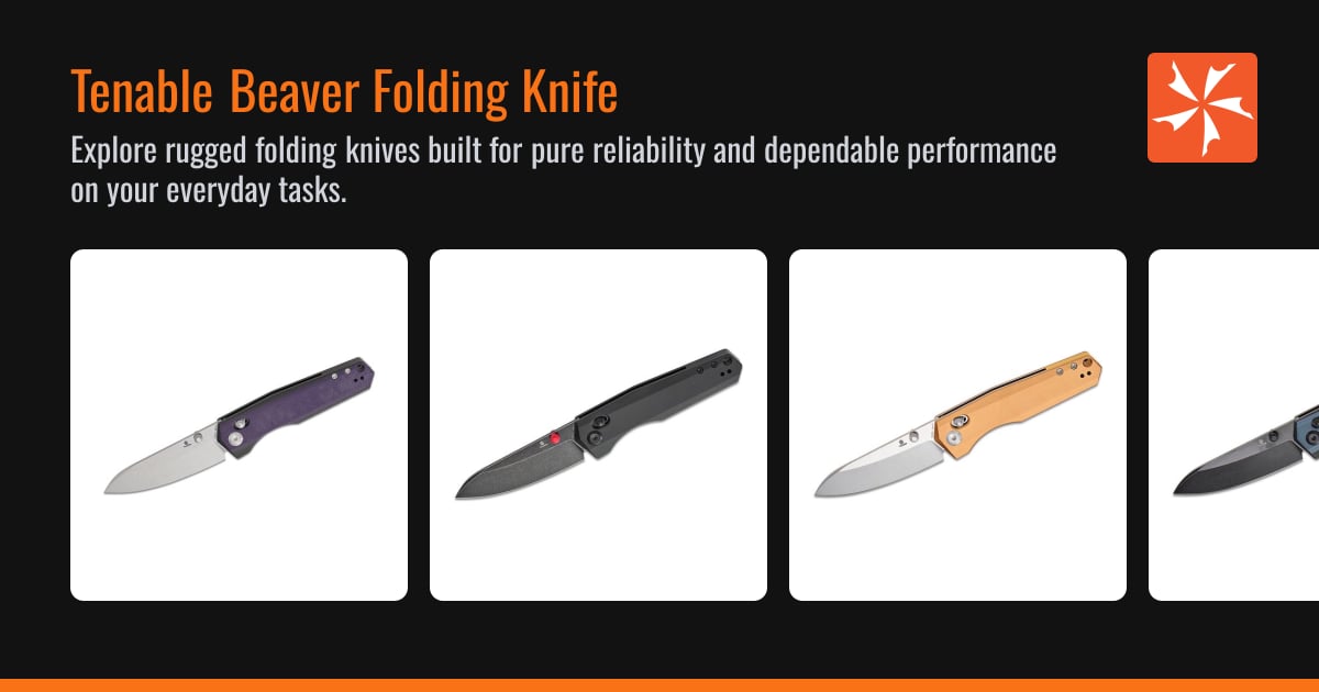 Tenable Knives Beaver Folding Knife - Tenable Knives - Knife Center